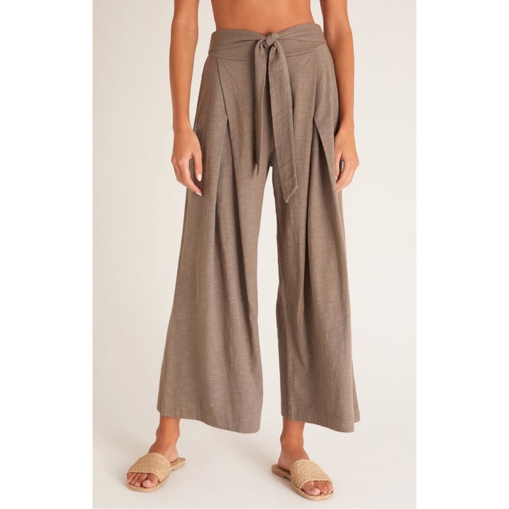 Z Supply Taupe Wide-Leg Pants